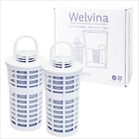 Welvina ピッチャー型浄水器 交換カートリッジ〔2個〕活性炭フィルター