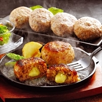 宮崎県産合挽き肉のチーズ入り生ハンバーグ 〔110g×8〕 ハンバーグ 惣菜 冷凍