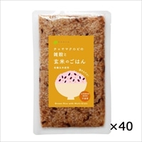 ケース 雑穀入り玄米ごはん レトルトご飯 40個 〔160g×40〕 東京都 無添加 レトルトごはん チャヤ マクロビオティックス