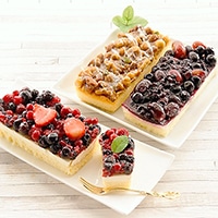 フルーツとナッツのケーキ3種セット 〔レアチーズケーキ×2、キャラメルケーキ×1〕 洋菓子【北海道・沖縄・離島 お届け不可】