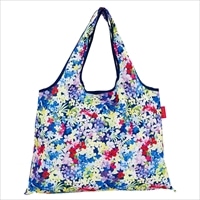 ショッピングバッグ カラフルフラワー 〔W53×H40cm、持ち手20cm〕 バッグ エコバッグ