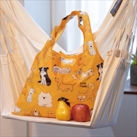 ショッピングバッグ 2way うちのこかわいい 〔本体約W53×H40cm、持ち手20cm、ポケット約16×14cm〕 バッグ