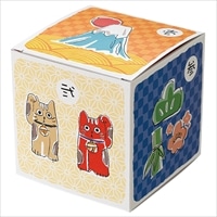 草加せんべい 縁起物BOX サイコロ 6個セット 〔(かたやき・ごま・のり・えび・辛し)×6〕 せんべい 和菓子 埼玉 小宮せんべい本舗