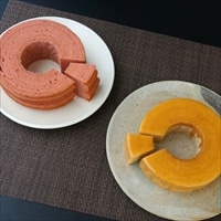 富有柿&薔薇のバウムクーヘン 〔富有柿バウムクーヘン・薔薇バウムクーヘン〕 洋菓子