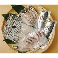 築地の目利き厳選 村上塩引鮭と干物の詰合せ 〔村上塩引鮭×6・アジ開干し×5・干カレイ×3・さば干物×2・ウルメ丸干し1連×3〕 東京 築地