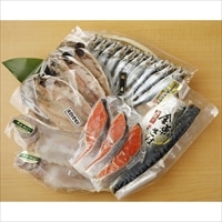 築地の目利き厳選 天然紅鮭と干物の詰合せ 〔紅鮭×3・アジ開干し×3・干カレイ×2・さば干物×1・ウルメ丸干し1連×1〕 東京 築地