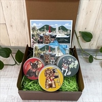 アンディ 神戸 クッキー缶 ギフトセット 3匹犬〔角缶×1、丸缶×3、ポストカード×1〕クッキー 詰め合わせ