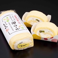 地鶏卵のフルーツロールケーキ 2本入 2箱 〔(370g×2)×2〕 ロールケーキ 洋菓子 新潟 嶋屋製菓所 しまや
