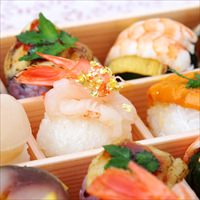 はれやか贅沢手鞠わさび葉寿し20個入〔手鞠寿し10種×各2〕 寿司 惣菜 奈良 わさび葉寿し うめもり 【北海道・沖縄・離島 配送不可】