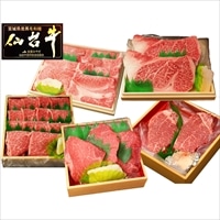 仙台牛 A5ランク 極上セット 竹 〔ヒレ(130g~150g)・サーロイン(200g~220g)×各2、ランプ(100g~120g)×3、すき焼き・カルビ各500g〕 牛肉