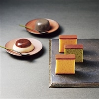 なだ万 スイーツセレクトB 〔かすてら(プレーン・抹茶各130g)、プリン(あずき・黒ごま各90g)〕 カステラ プリン 洋菓子