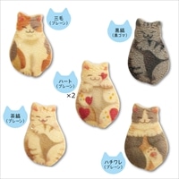neconecone クッキー 6枚入 〔三毛・ハチワレ・茶縞・黒縞×各1・ハート×2〕 洋菓子 京都 舞扇堂