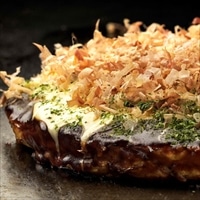 お好み焼 ゆかり 手作り 材料セット 〔お好み焼粉250g×1、お好み焼ソース30g×5、かつお削り節0.7g×5、あおさ0.1g×5〕