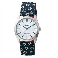 和心 宇陀印傳 小桜模様バンド 日本製腕時計 トンボ 〔全長(腕回り)約23.5cm・ベルト幅2cm〕 腕時計