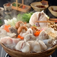 とらふくちり鍋セット 約3人前 〔とらふぐちり、ふぐつみれ、ふぐ白子豆腐、ふく醤油×3、もみじおろし×3〕 フグ 関とら本店 藤フーズ