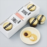 クリームチーズとあんバターのディップ煎餅 2箱〔(素焼き玄米せんべい×20枚、ディップソース2種計2個)×2〕 せんべい 米菓【北海道・沖縄県・離島 配送不可】