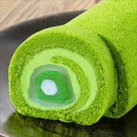 宇治抹茶水まんじゅうロールケーキ 〔約11cm×2〕 ロールケーキ 洋菓子 東山茶寮