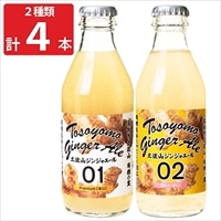 土佐山ジンジャーエール 01＆02 各2本セット 〔土佐山ジンジャーエール01プレミアム(辛口)・02マイルド(甘口) 各200ml×各2〕 ジンジャーエール