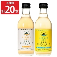 土佐山ジンジャエール 辛口M＆マイルドM 各10本セット 〔土佐山ジンジャエール辛口M・土佐山ジンジャエールマイルドM各200ml×各10〕 ジンジャエール