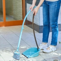 Becco ほうき ちりとり セット 〔ほうき幅17×奥行18×高さ88cm、ちりとり幅25×奥行28×高さ78cm〕 掃除用具 【沖縄・離島 お届け不可】