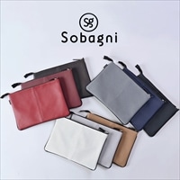 パンチングサコッシュ 〔縦25・横28・マチ約2・ショルダー長さ約73~141cm、重さ204g〕 エコバッグ エシカルレザーSobagni