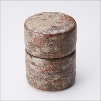 胴盛茶筒 チラシ 〔約直径7.5×高さ10cm、約105g〕 茶筒 ティー用品 樺細工 冨岡商店