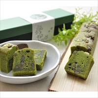 抹茶スイーツセット ブラウニーとパウンドケーキ 桐箱入 〔抹茶チョコレートブラウニー24cm、抹茶パウンドケーキ24cm〕 洋菓子