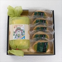 濃茶ロールケーキと抹茶チーズケーキセット 〔ロールケーキ約11cm×1、チーズケーキ約7cm×5〕 洋菓子