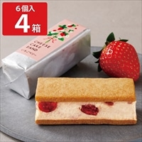 武蔵野茶房 チーズケーキサンド -CHEESECAKE SAND- いちごベリー 〔6個×4〕 洋菓子