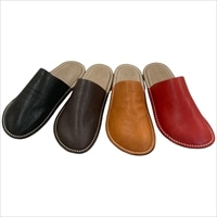 栃木レザールームシューズ サボスリッパ 〔サイズ:24.5cm/27.0cm、カラー:BLACK/D.BROWN/CAMEL/RED〕 日用品
