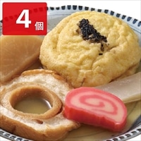 おでん高砂監修 金沢おでん 〔1人前(がんもどき、大根、こんにゃく、蒲鉾、車麩)×4〕 レトルト【沖縄・離島 配送不可】