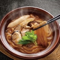 かなわ名物 かなわのかき入り 土手うどん 〔(麺200g、かきむき身55g、土手味噌80g、野菜49g)×4〕 うどん