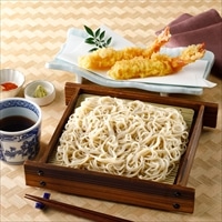 信州松本こばやし 車海老天 信州蕎麦 セット〔信州蕎麦、つゆ、だし、天ぷら、山葵、七味〕そば 天ぷら 冷凍【沖縄県・離島 配送不可】