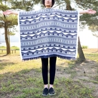 THE MAGIC HOUR コットンブランケットポンチョ 〔1枚(約100cm×157cm)〕 ブランケット【沖縄県・離島 配送不可】