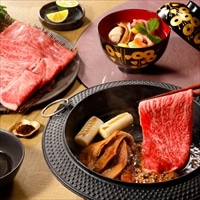 香味小堂 鹿児島県産 黒毛和牛 松茸 すき焼き 椀種 ギフト〔すき焼き(牛モモ肉ほか)、松茸土瓶蒸し風〕すき焼きセット 冷凍【沖縄県・離島 配送不可】