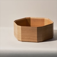 高橋工芸 福井 TSUM 六角 箱 〔幅25.8×奥行24×高さ10cm〕 木箱