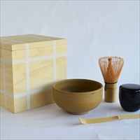 高橋工芸 福井 お点前セット Ippukubox ホワイト 〔箱、茶碗、棗、茶筅、茶杓〕 茶道具