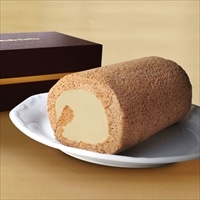 ミカド珈琲 旧軽モカロールケーキ 〔1本〕 洋菓子【沖縄県・離島 配送不可】