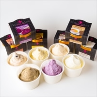 加賀・能登ジェラート 五郎島金時 百万石醤油 他全6種セット 〔ピュアミルク・米粉能登大納言 ほか全6種各104ml〕 ジェラート【北海道・沖縄県・離島 配送不可】