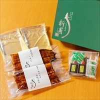 うなぎの新甫 うなぎまぶし 約2人前 贈答用 〔(蒲焼細切80~90g、お茶漬け用だし200ml、伝承のタレ ほか薬味3種)×各2〕 鰻 惣菜【北海道・沖縄県・離島 配送不可】