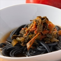 グルテンフリー 国産 玄米麺 竹炭 〔110g×4〕 米粉麺