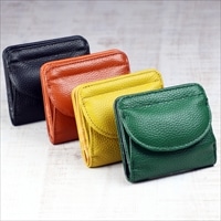 豊岡工房 牛革コンパクト財布 〔縦9×横10×マチ2.5cm〕 ウォレット