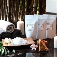 アロマ バスソルト 天然精油 タマモノオーガニック〔ウッディ&クール 他全3種 各320g〕入浴剤 バス用品【沖縄県・離島 配送不可】