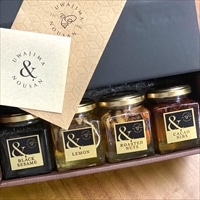はちみつ ＆HONEY 4種のギフトセット 〔黒ゴマ140g、ナッツ150g、レモン165g、カカオニブ160g〕