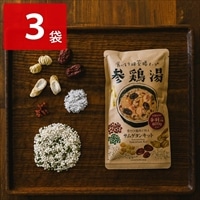 博淑屋 薬膳サムゲタンキット 〔((もち米玄米、緑豆)40g、(ナツメ、栗、高麗人参、クコの実)11.8g、食塩6g)×3〕 参鶏湯 薬膳キット 【沖縄・離島 お届け不可】