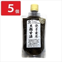 吉市醤油店 発芽玄米 黒麹甘酒 〔180g×5〕 甘酒