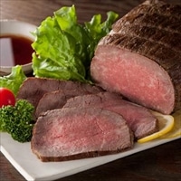 千屋源 黒毛和牛 塩釜焼 ローストビーフ ぽん酢醤油 詰め合わせ 〔和牛もも肉ローストビーフ300g、ぽん酢醤油120ml〕 肉惣菜