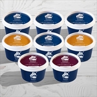 米沢 はまだ牧場 しぼりたて 生乳ジェラート 〔ミルク120ml×4、ラムレーズン120ml×2、キャラメル120ml×2〕 アイスクリーム