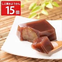 恵那清月堂 しぶ栗水ようかん 〔(80g×5)×3〕 和菓子