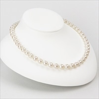 花珠認定真珠 7.5-8.0mm フォーマルパールネックレス ケース付 〔レングス：39～43cm(クラスプ含む)〕 アクセサリー